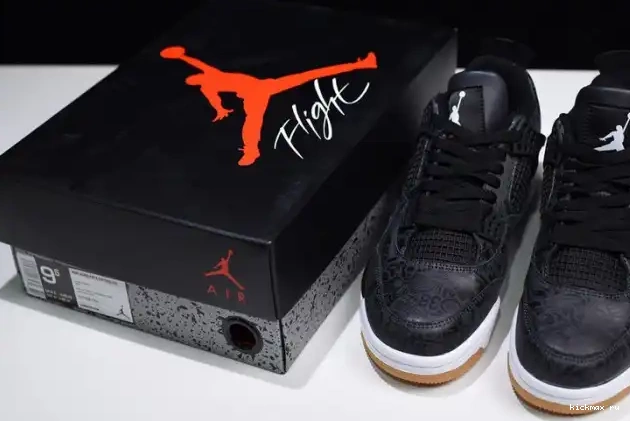 Cheap Kickmax CI1184-001 Jordan Laser Black Retro 4 Air 0505